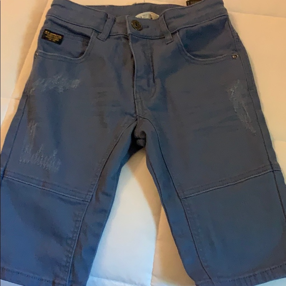 Blue long shorts